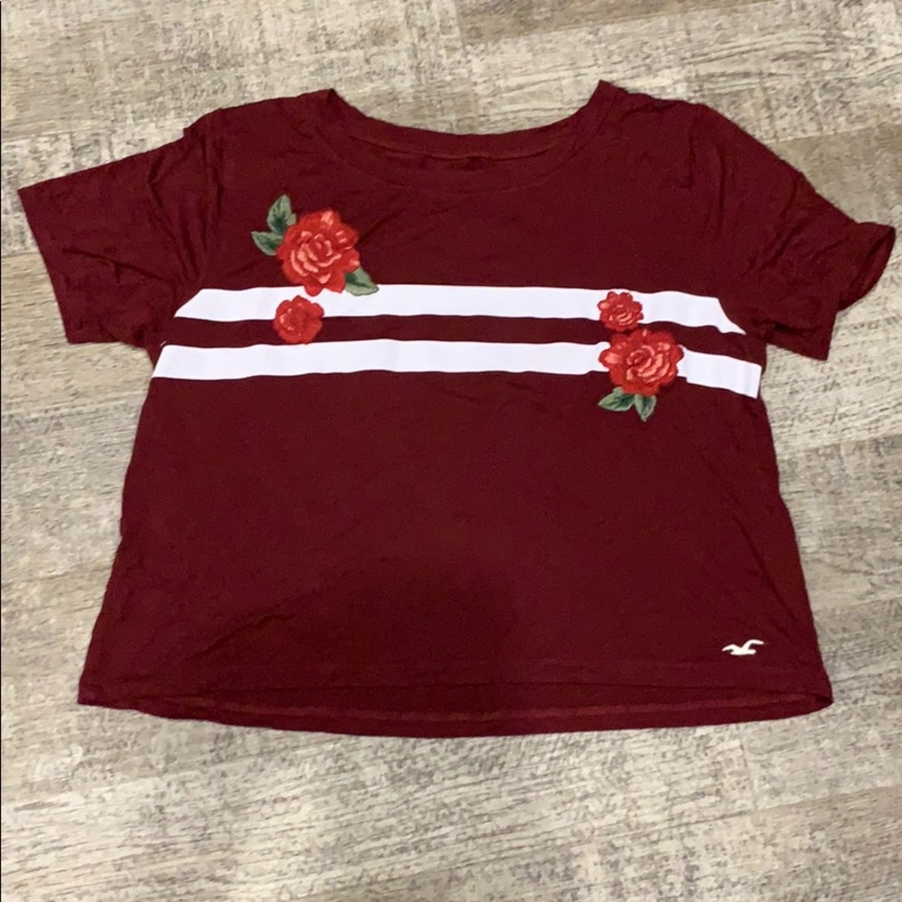 Teen girl rose shirt
